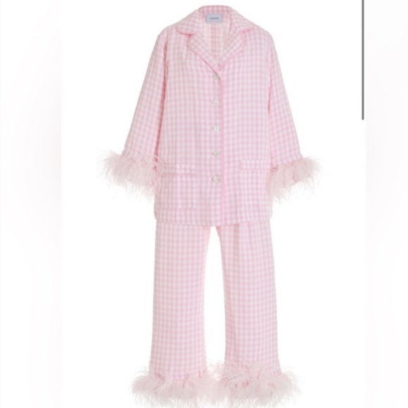 Sleeper pajama set with feather pants size large
Pink Vichy - Picture 2 of 6